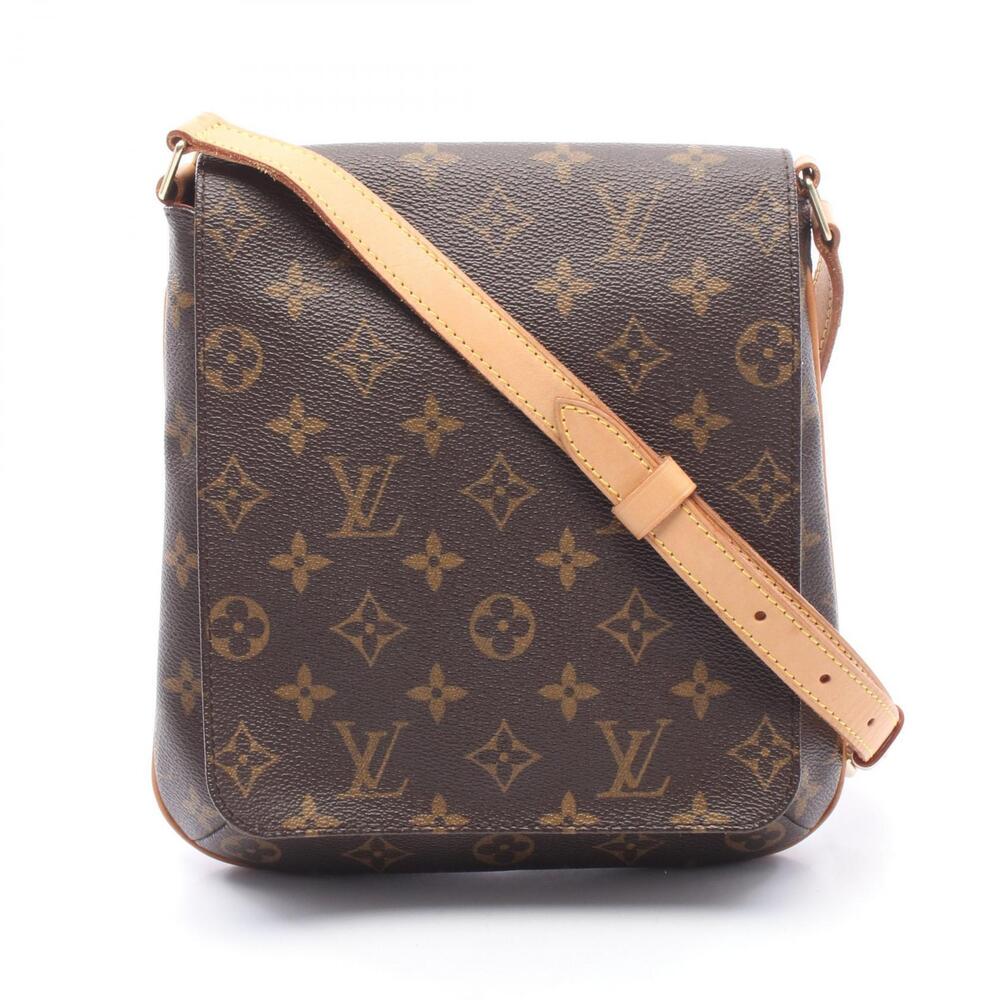Louis Vuitton Musette Salsa Long Strap Shoulder Bag Canvas Leather Monogram